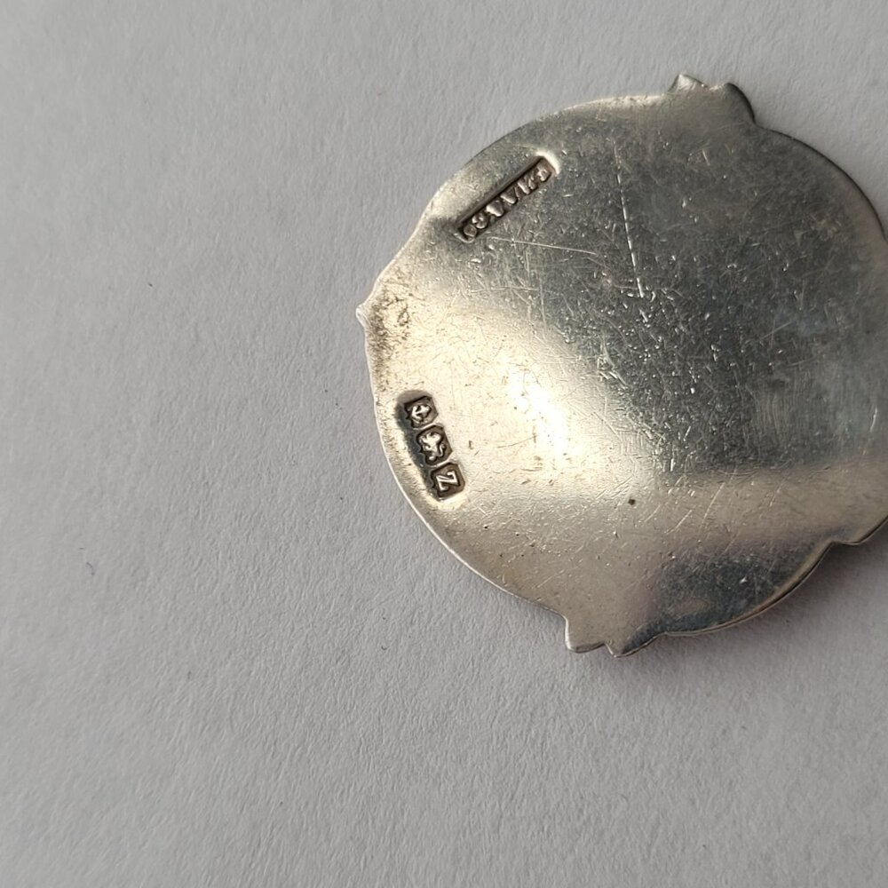 Antique Sterling Pendant Watch Fob 1924 Birmingham England - Picture 7 of 15